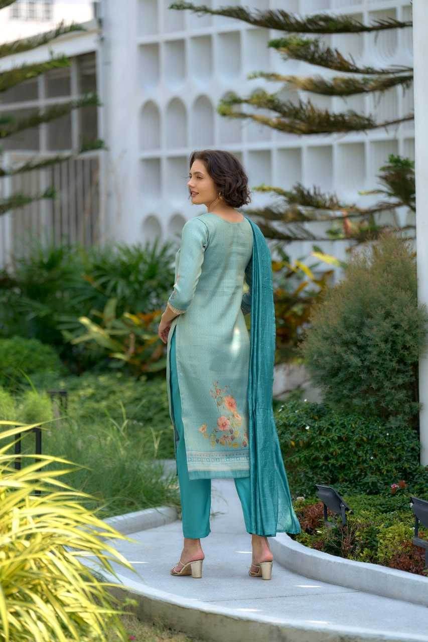 Tissue Embroidered Kurtis - MYLUXURY LANE ENTERPRISE